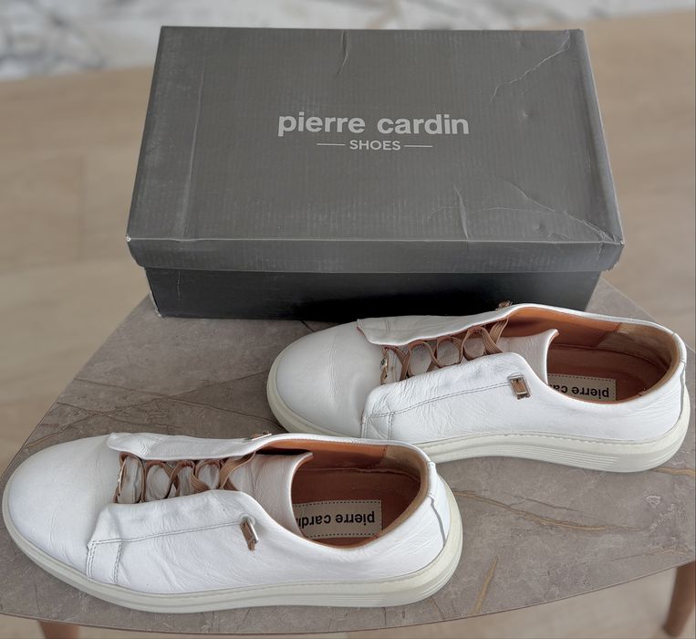мъжки спортно-елегантни обувки от естествена кожа Pierre Cardin, модел 62113