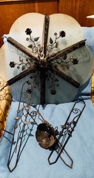 Холна Маса и полилей ковано желязо