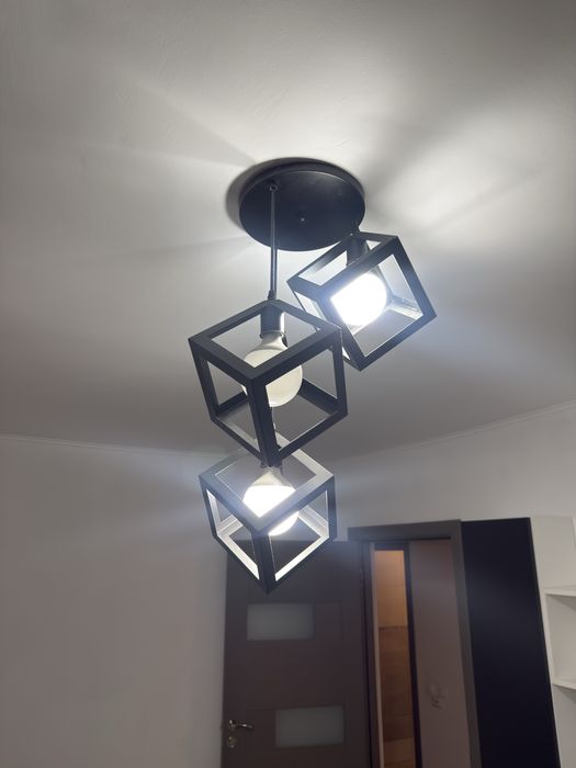 Pendul Fedra 3*E27 negru metal