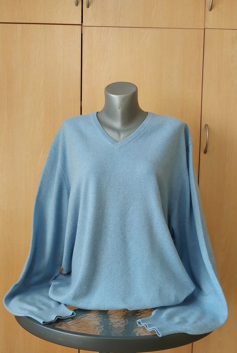 Мъжки пуловер Gran Sasso. 100% кашмир.Размер 2XL/ 3XL