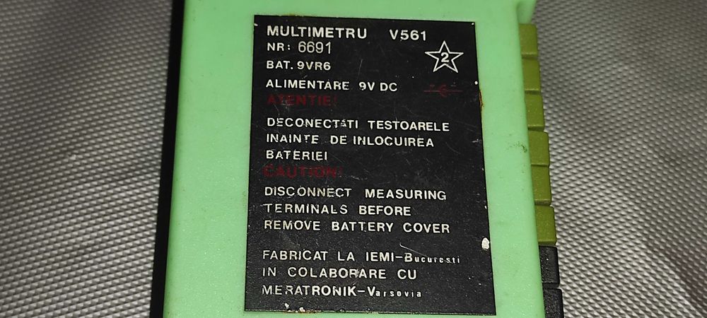 multimetru v 561