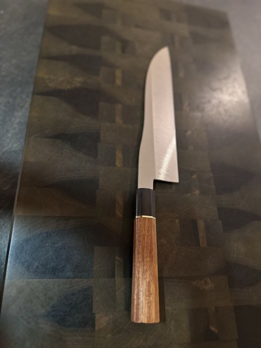 Cutit artizanal de bucatarie - otel inoxidabil 61 HRC , taiș japonez