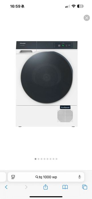 Uscator de haine Miele NOU TQ 1000 WP