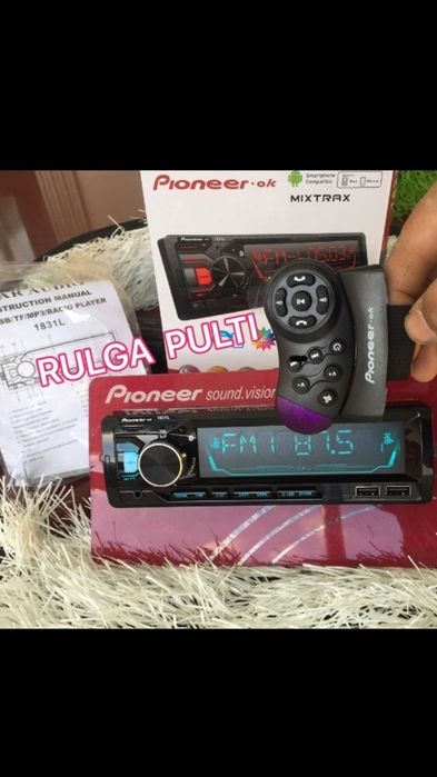 Pioneer magnitafon + Rul pultli blutusli new bartr bor mafon usb mafon