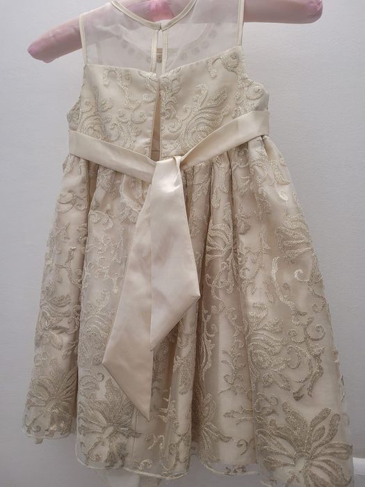 Детска рокля- Златисто ламе