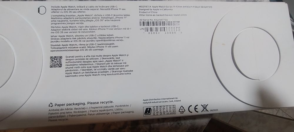 Vand Apple watch negru,sigilat