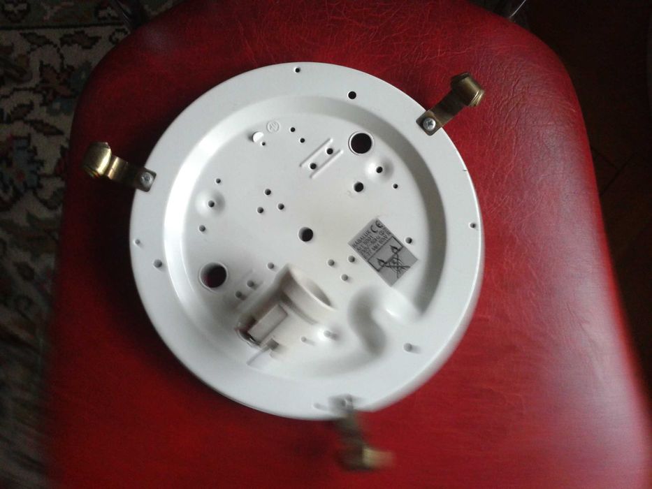 Abajur sticla alba, diam. 60 cm si 30 cm, plafoniera Turcia, impecabil