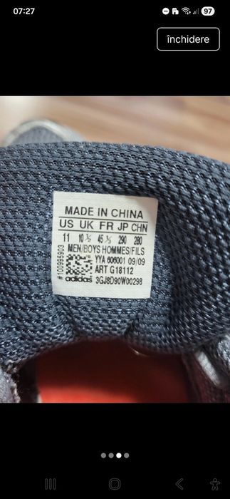 Adidași, mas. 44