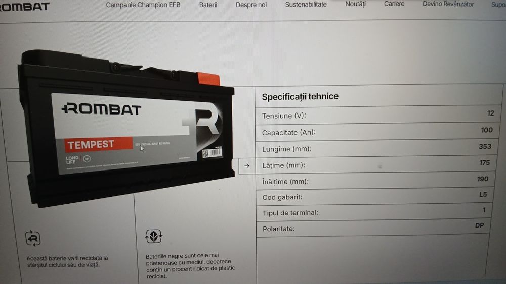 Invertor Easun SMG II, 3.2kw si acumulatori Rombat Tempest Long Life