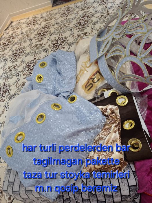 Har qiyli turdegi perdeler satiladi