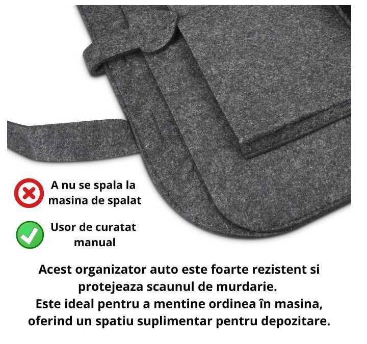 Organizator pentru Spatar Auto, Suporturi si Buzunare Multiple