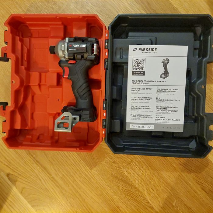 Masina de insurubat cu impact PARKSIDE PERFORMANCE  20-Li D3, 1/4"