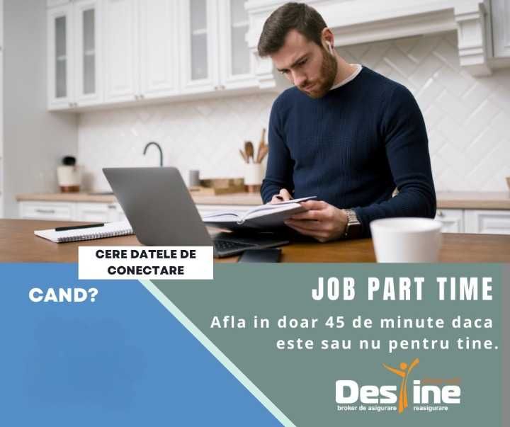 Job part time - remote - Calificare profesională broker de asigurări