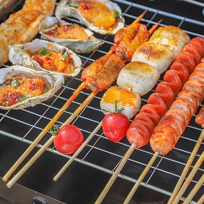 Преносима сгъваема градинска скара, 44x27x37 см, за къмпинг