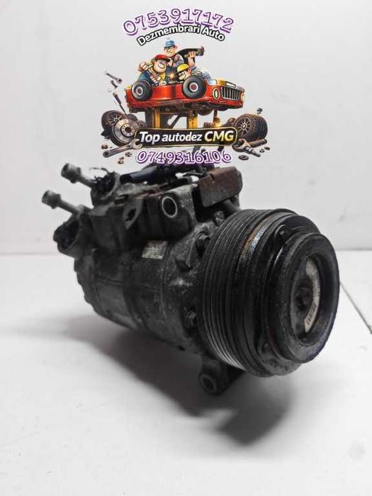 Compresor Clima Bmw Seria 1 3 5 E87 E81 E88 E90 E91 E92 E93 E60 E61 F10 2.0 D diesel N47 6SBU14C 447260-1851 compresor Ac aer conditionat