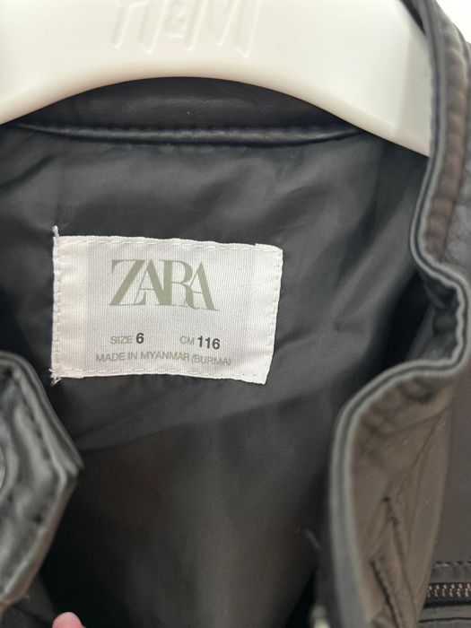 Geaca biker cu efect de piele, Zara, 6 ani