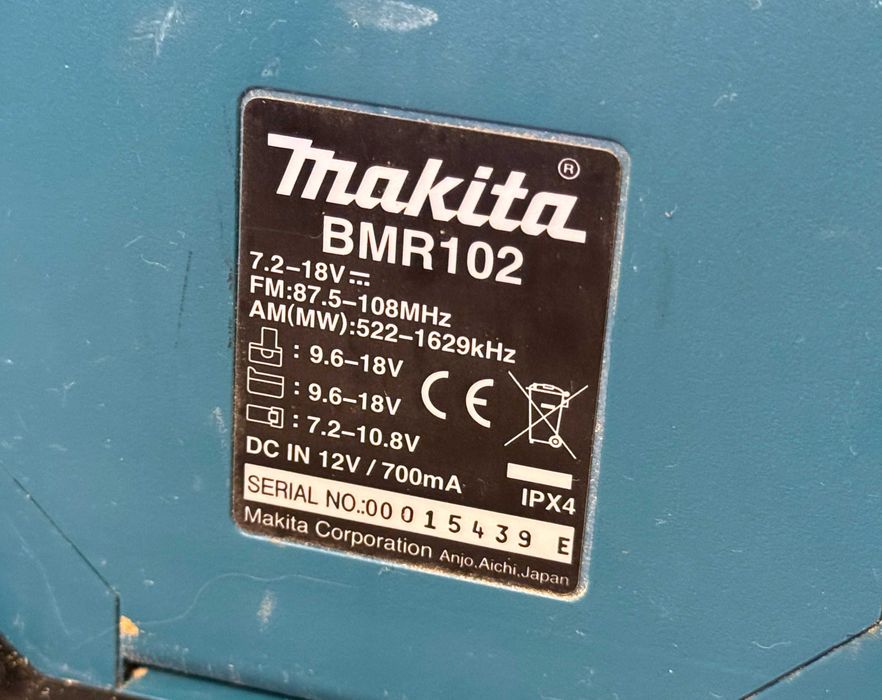 Radio de șantier Makita BMR102 AM FM AUX Japonia