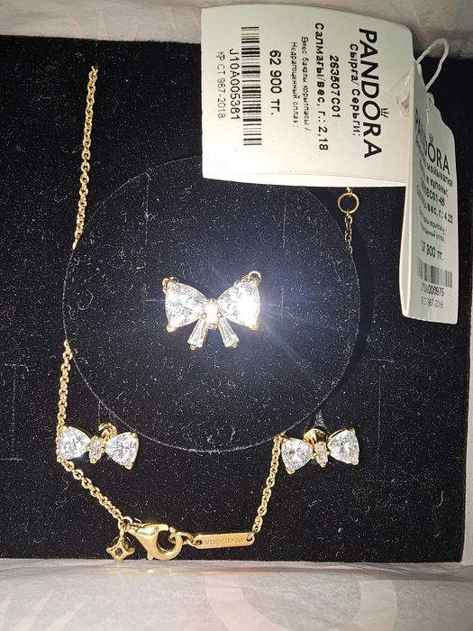 Pandora новый комплект Серьги / Кулон