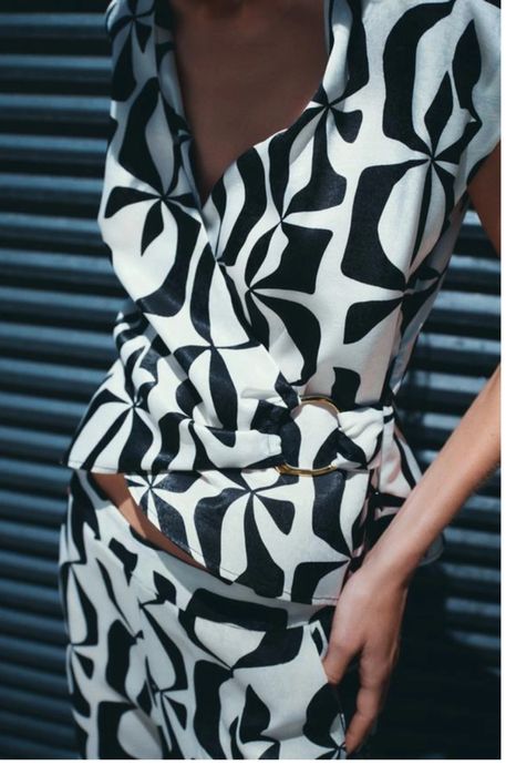 Топ и брюки из сатина Zara