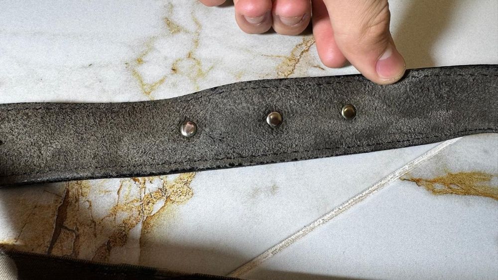 Винтажный кожанный ремень