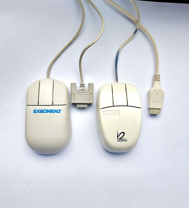Mouse vechi cu bilă serial, PS2, USB