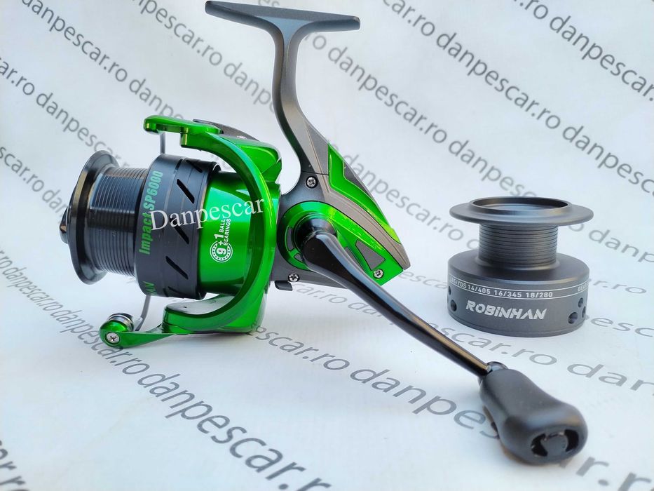 Mulineta Feeder Robinhan IMPACT SP6000 tambur long cast 10 rulmenti