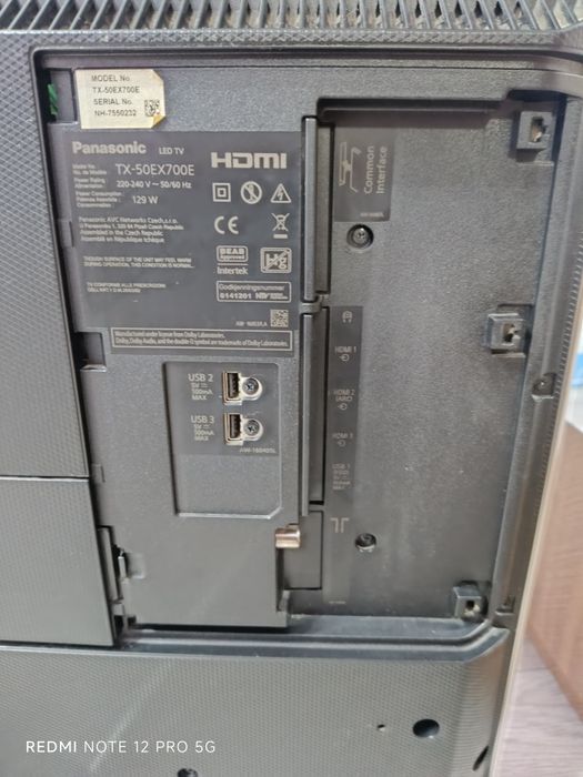 Телевизор Panasonic tx50ex700e на части