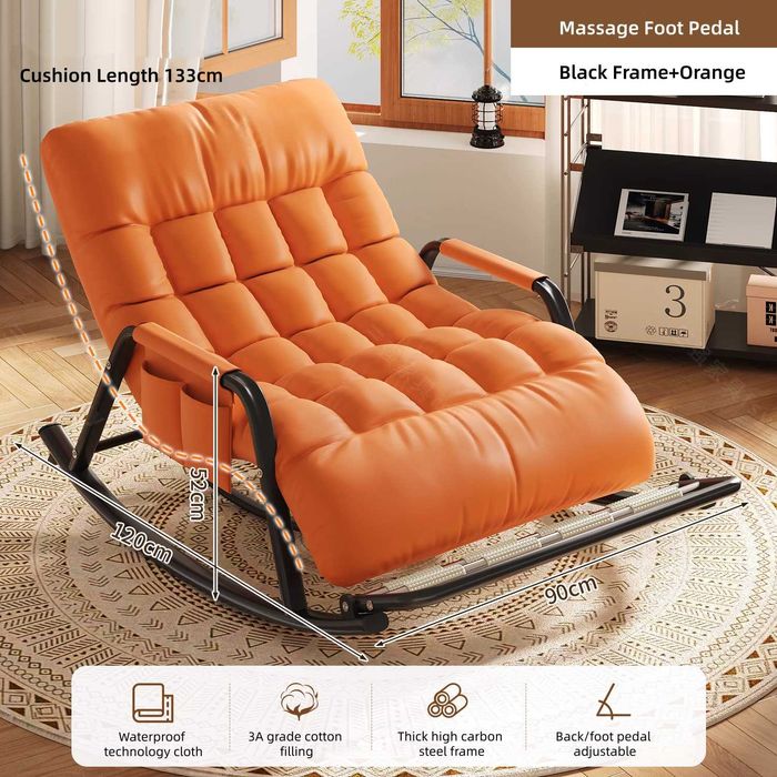 Складное кресло-качалка Пуф для балкона спальни дома нагрузка до 110кг