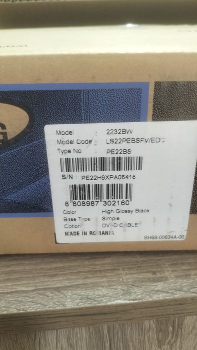 Monitor Samsung  22 polici