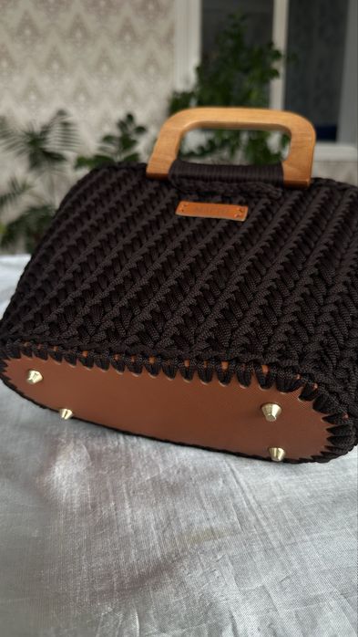 Вязанная сумка ручной работы