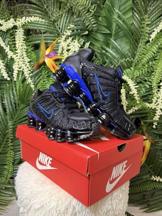 !НОВИ! Nike Shox TL | Black/Blue | + КУТИЯ