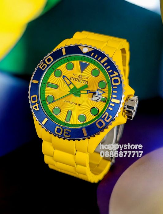 INVICTA Diver Yellow 46 mm, Инвикта нов ръчен часовник