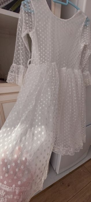 Детское платье снежинка