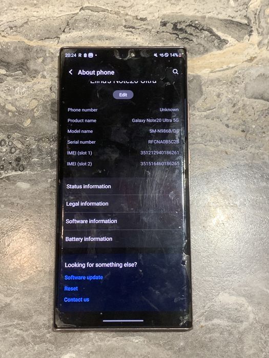 Samsung Note20 Ultra