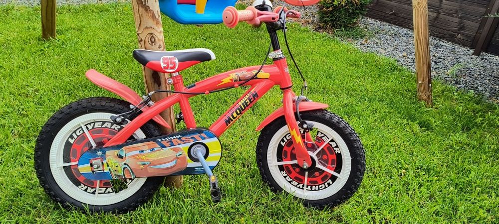 Bicicleta băiat cu Fulger Mcqueen
