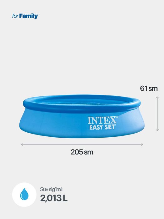 Ishiriladigan INTEX basseyn turli o'lchamda optom narxda,
