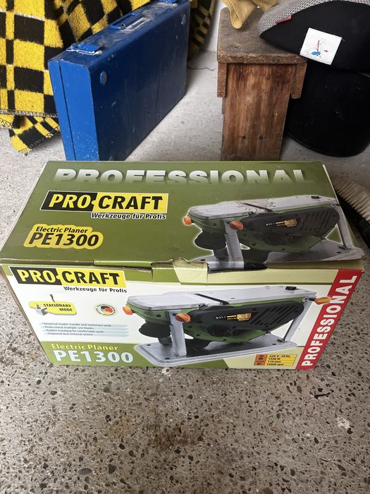 Rindea electrică Procraft PE1300 1300W + suport + cutie + accesorii | Ca nouă
