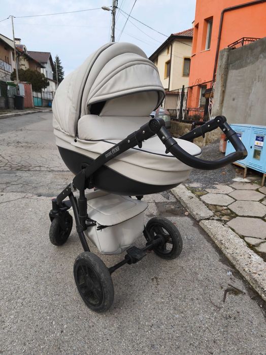 Кожена количка 2 в 1 Versacy (малък и голям кош)