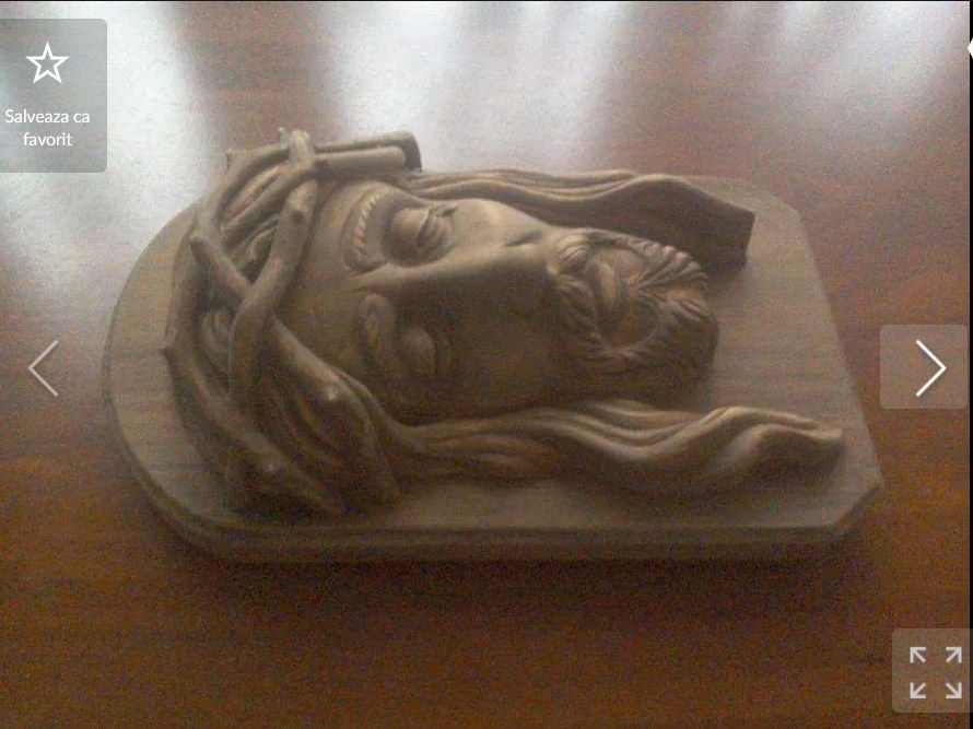 ISUS sculptură în Lemn, lucrată manual