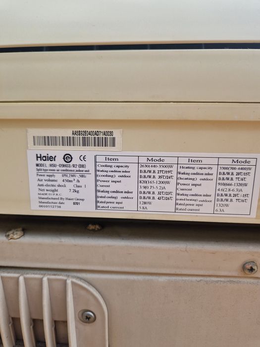 Aparat Aer Conditionat Haier Inverter 12000 btu