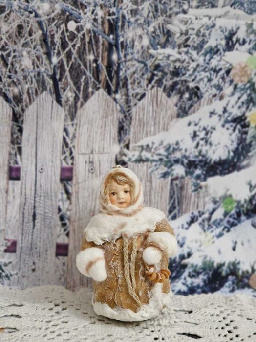 Ватные елочные игрушки