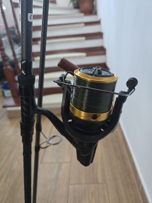 Set lansete pt distanta,prologic fulcrum + lansete daiwa  emblem 45 scw, 5000 qd