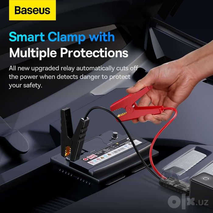 Baseus Car Jump Starter запустить машину при разряженном аккумуляторе