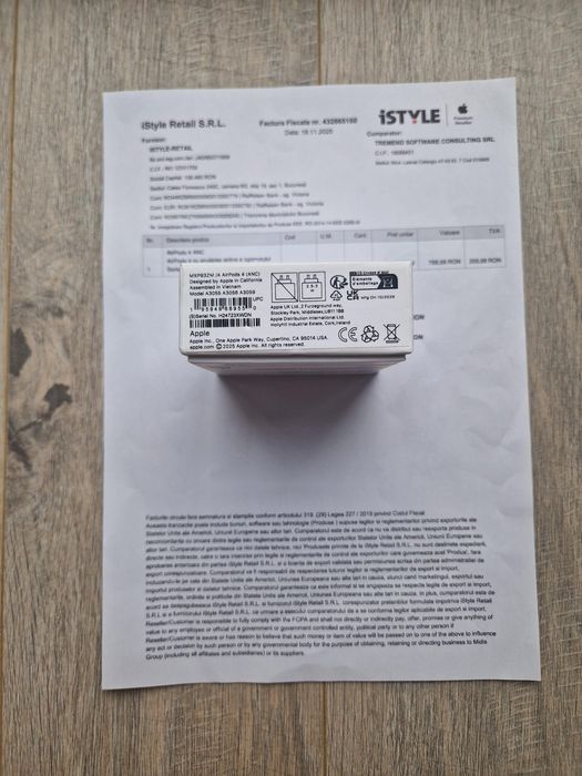 Airpods 4 ANC - Factura iStyle