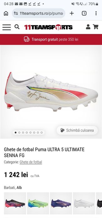 Ghete de fotbal Puma ULTRA 5 ULTIMATE SENNA FG
Ghete de fotbal Puma UL