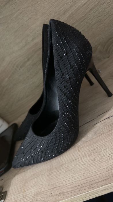 Catwalk pantofi cu toc negru