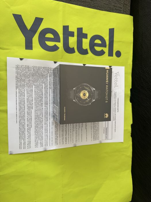 ЗАПЕЧАТАН 46mm Huawei watch GT 6 Yettel Гаранция 2028 Black GT6