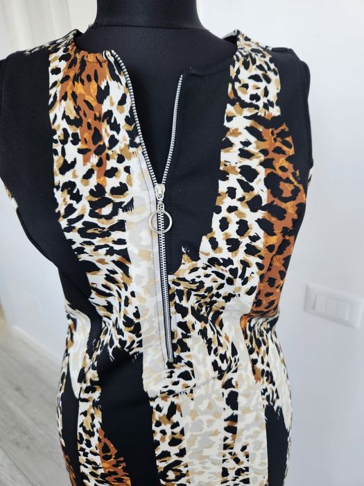 Animal print sexy dress
