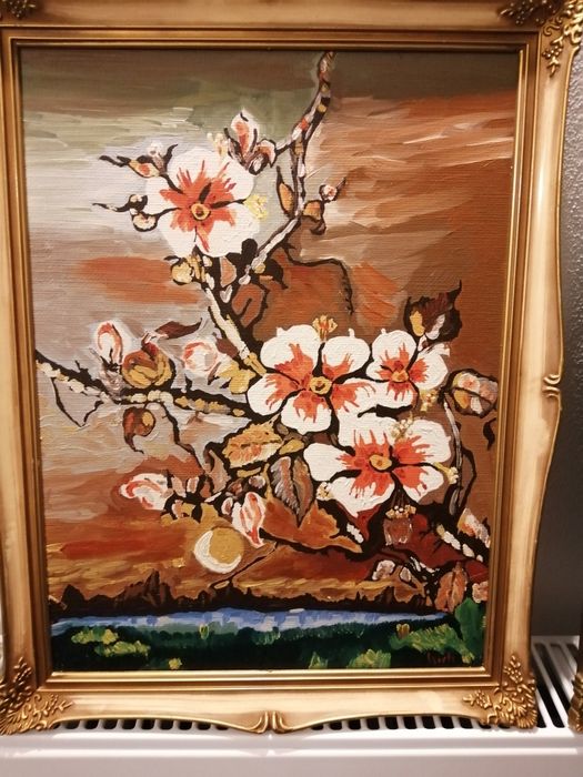 Tablou pictat 40-30 cm.