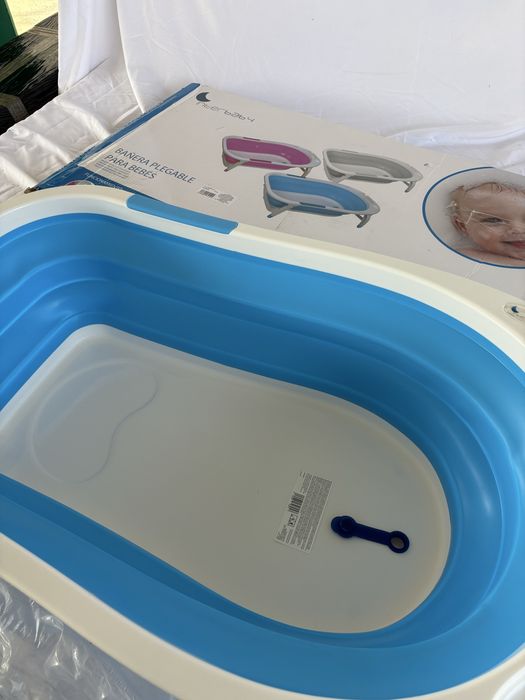 Cadita de baie pliabila pentru bebelusi Interbaby,suporta 30 kg